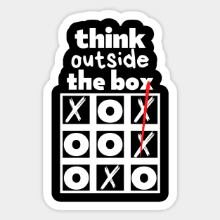 think outside of the box Sticker